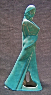 Blue Ceramic Sculpture