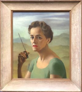Ruth Miller Kempster, self portrait, oil painting